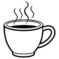 Cup of hot tea vector illustration