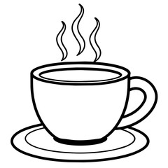 Cup of hot tea vector illustration