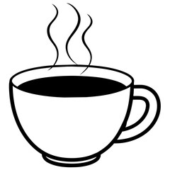 Cup of hot tea vector illustration