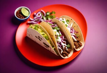 Tacos Mexican Food Isolated Photo