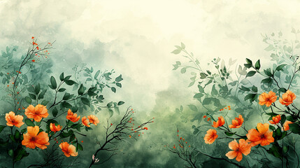 background floral watercolor texture