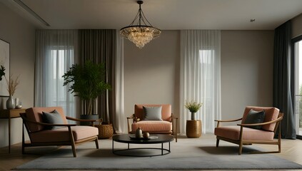 Fototapeta premium living room interior