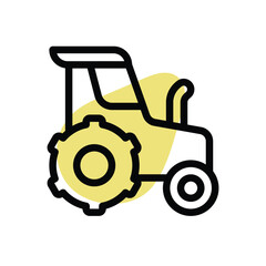 Tractor vector icon