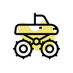 Monster Truck vector icon