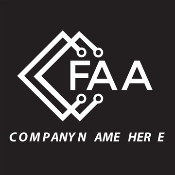 FAA letter logo design. FAA creative initials letter logo concept. FAA letter design.
