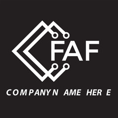 FAF letter logo design. FAF creative initials letter logo concept. FAF letter design.
