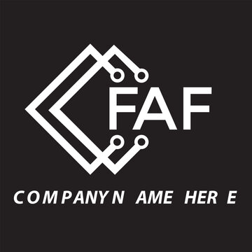 FAF letter logo design. FAF creative initials letter logo concept. FAF letter design.

