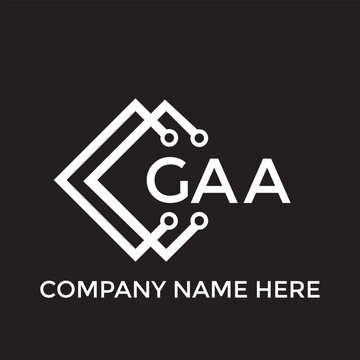 GAA letter logo design. GAA creative initials letter logo concept. GAA letter design.
