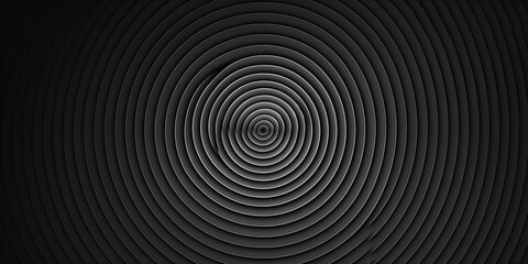 Obraz premium Abstract spiral of black and grey creating an optical illusion.