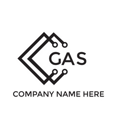 GAS letter logo design. GAS creative initials letter logo concept. GAS letter design.
