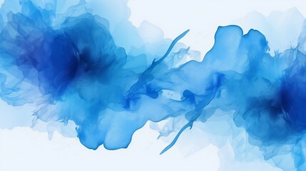 Creative splash effect template in blue watercolor. Illustrations .