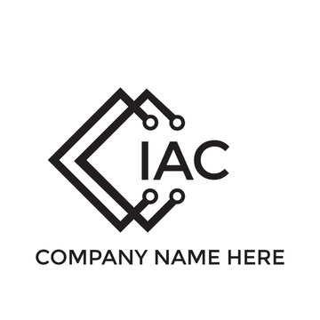 IAC letter logo design. IAC creative initials letter logo concept. IAC letter design.
