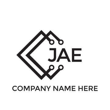 JAE letter logo design. JAE creative initials letter logo concept. JAE letter design.
