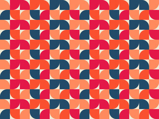 Fototapeta premium Line Abstract Seamless Pattern Artwork. Modern Vector Background 