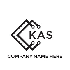 KAS letter technology logo design on white background. KAS creative initials letter IT logo concept. KAS setting shape design
