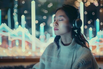 Brain rhythm management in neurological sleep disorders, examining mental well-being impacts through calming health events and sleep EEG therapy narratives.