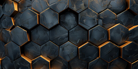 an ultra-detailed depiction of a hexagon pattern background, adorned with intricate geometric designs, each hexagon meticulously shaded to convey a 3D effect 16k ultra HD