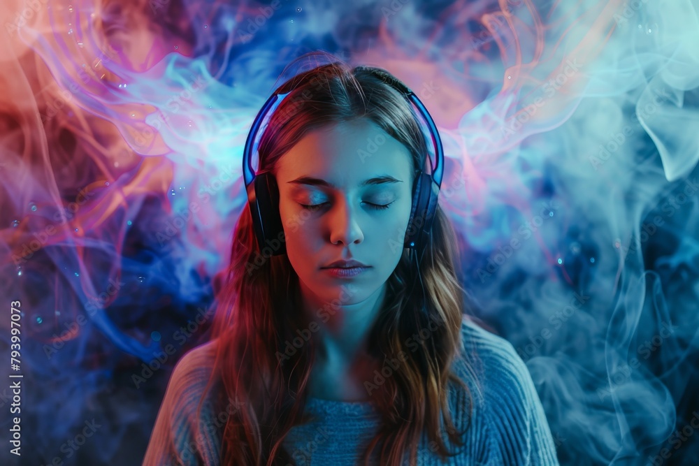 Poster utilizing light techniques and eeg during rem sleep to promote better sleep quality and brain health