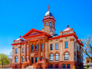 The Cottonwood County Courthouse, a neo classical architectural landmark building dedicated in...
