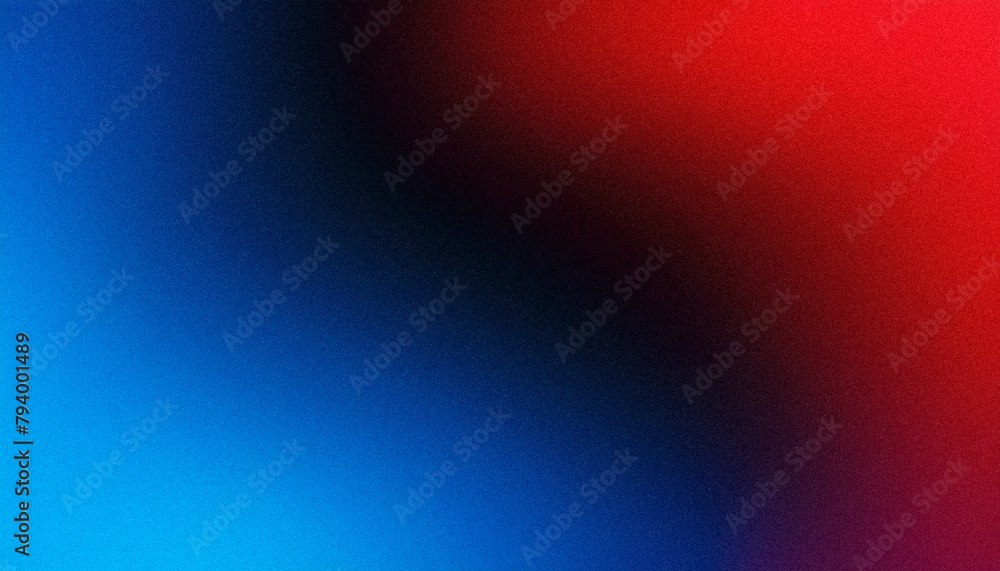 Aufkleber abstract red and blue gradient background with grain texture