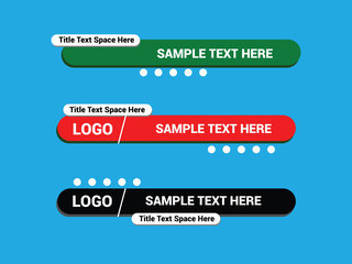 Lower Third Design Business Channel Graphics. Lower Third TV News Bars Set. World news bar lower third tv header, headlines display essential information on television broadcasts.
