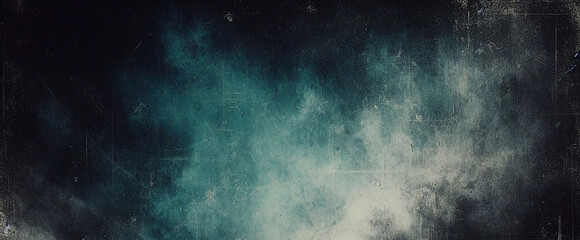 Obraz premium Abstract art painting black aqua teal white. Posters, covers, prints. Abstract wall art. Digital interior art. abstract texture. For design, print, wallpaper, poster, card, mural, rug.