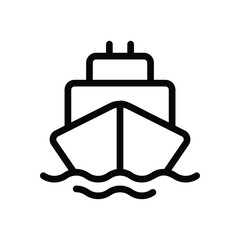 Cargo Ship vector icon