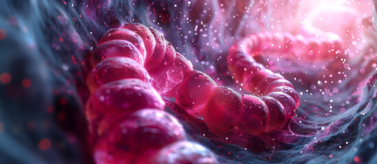 Impact of Diverticulitis on the Walls of the Colon in Detailed Medical for Editorial Magazine