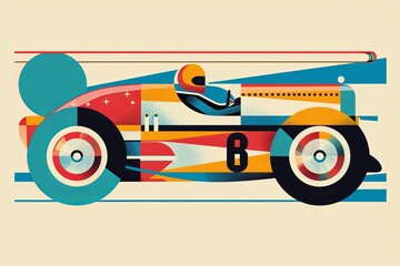 Pop Art Race Car 