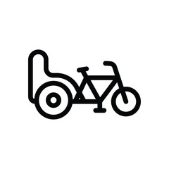 Cycle Rickshaw vector icon