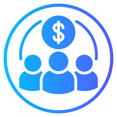 sales team gradient icon
