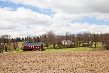 Obraz premium landscape with a barn
