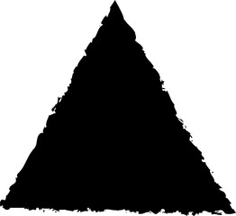 Set of grunge triangle shape