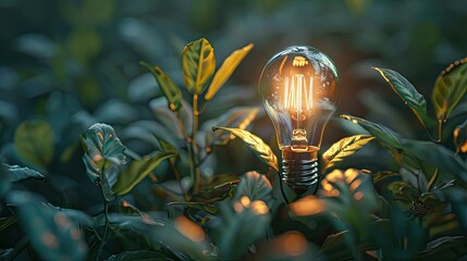 Green energy-efficient lightbulb
