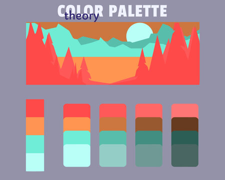 tomato coral aquamarine paleturquoise color palette color theory, rgb color palette, harmonious colours catalog