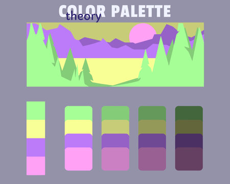 violet pink palegoldenrod turquoise color palette color theory, rgb color palette, harmonious colours catalog
