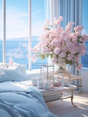 white room by the sea
