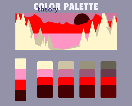 whitesmoke deeppink darkslateblue midnightblue color palette color theory, rgb color palette, harmonious colours catalog