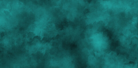 Abstract grunge blank and mint green or blank texture surface background, Aquarelle paint paper textured canvas element for text design, Bright blue cloudy sky vector illustration.	