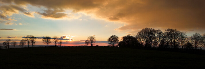 Panorama et coucher de soleil