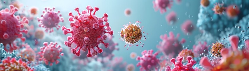 A 3D rendered infographic detailing the benefits of vaccines for community immunity