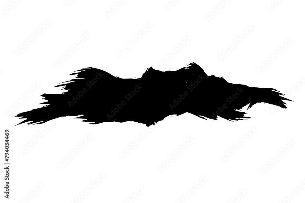 Poster brush element background transparent design template colour