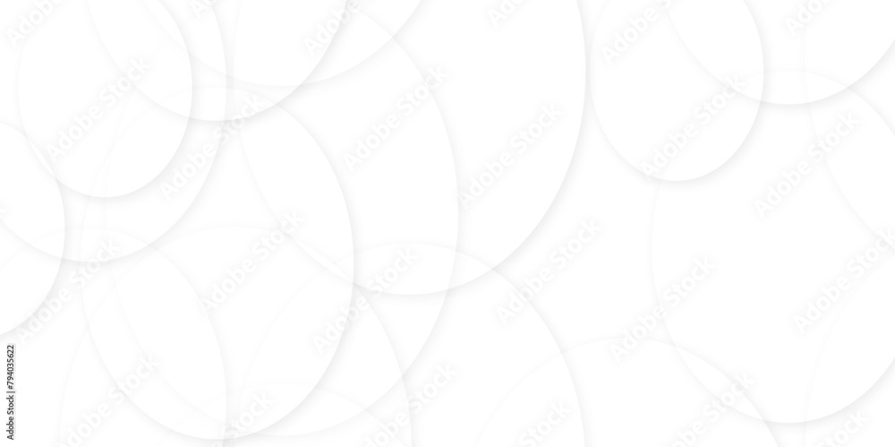 Aufkleber abstract white gradient circle pattern of 3d bubbles background template. abstract white modern tran