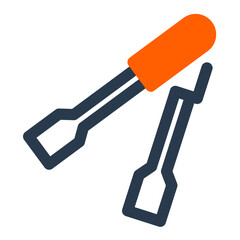 BBQ Tong for Precise Grasping and Turning on the Grill