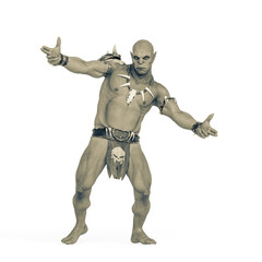 master orc in hiphop dance pose