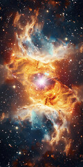 Fototapeta na wymiar Radiant Cataclysm Supernova Spectacle