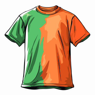 T-shirt design template. Vector illustration for t-shirt design.