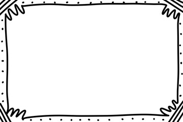 frame with musical notes