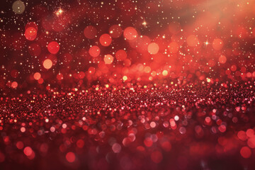 Bokeh. Holiday Background. Christmas Lights. Red Glitter. Defocused Sparkles. high resolution