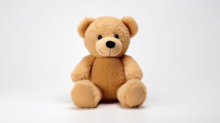 Toy bear for kids, isolated on a white background